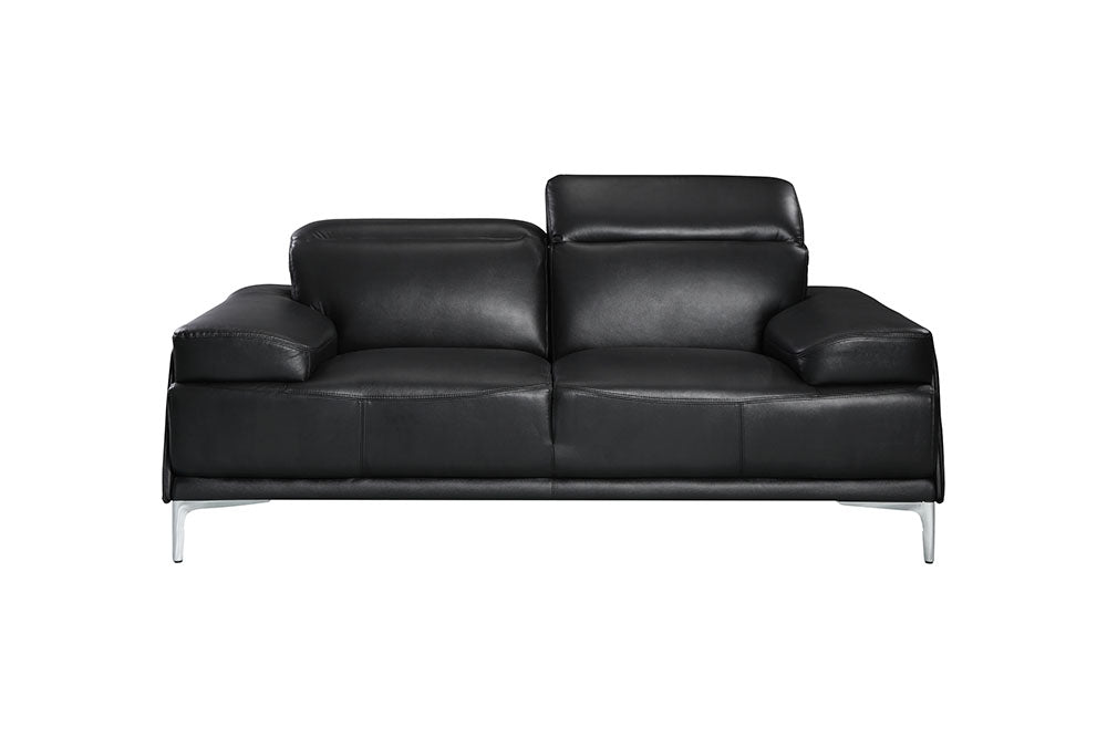 J & M Furniture Nicolo Loveseat in Black