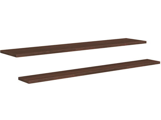 Amisco Wood Veneer Top and Shelf Walnut for Living Room Island Base - Long Version 90877