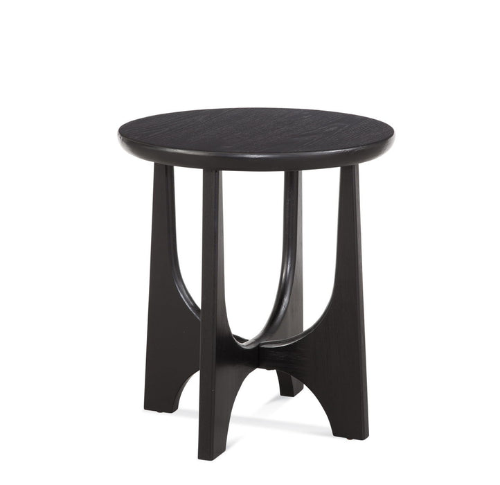 Dunnigan - Round End Table - Black